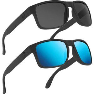 2 Pack Polarized Sunglasses for Men and Women,UV400 Protection Sun Glasses